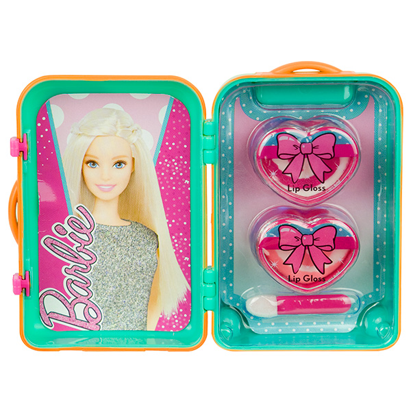 Набор детской декоративной косметики из серии Barbie, в бирюзовом чемоданчике  